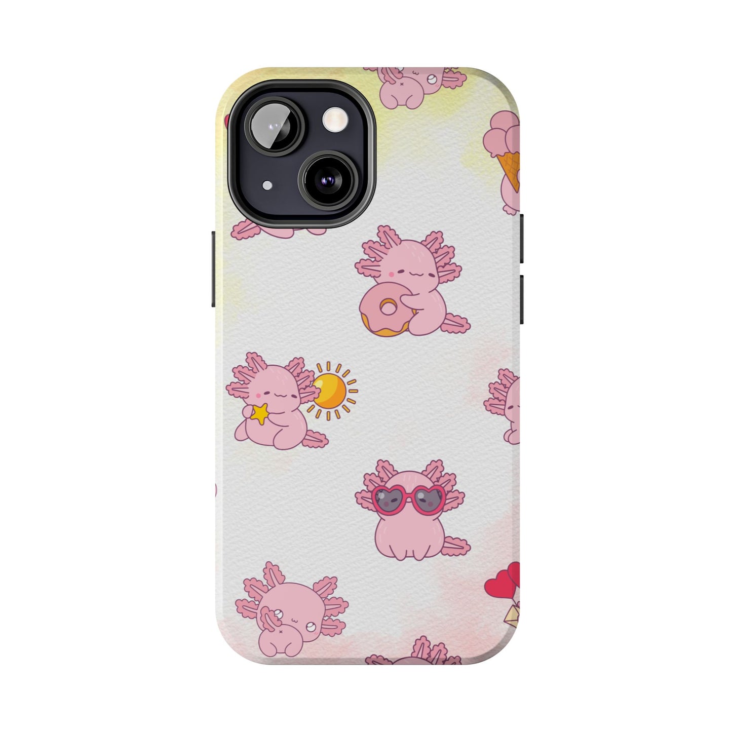 "Cute Pink Axolotl" - Case