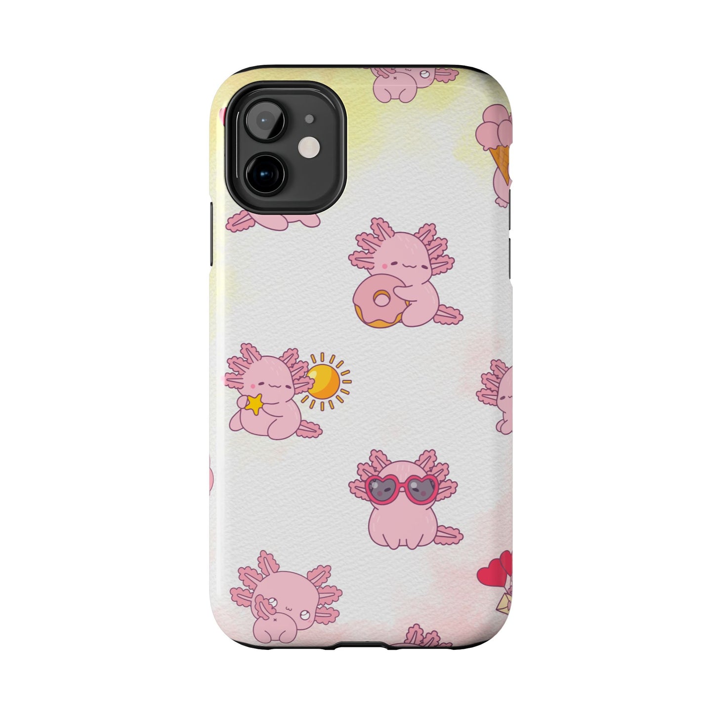 "Cute Pink Axolotl" - Case