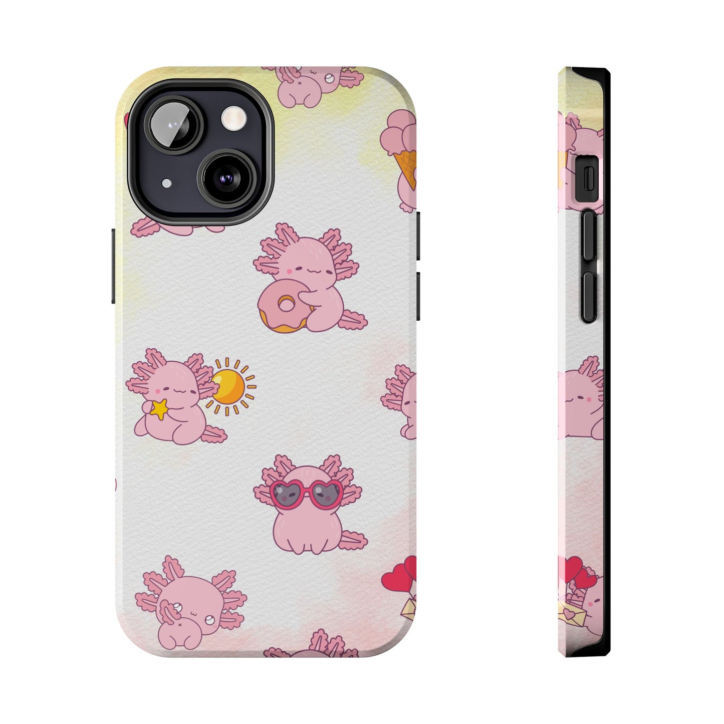 "Cute Pink Axolotl" - Case