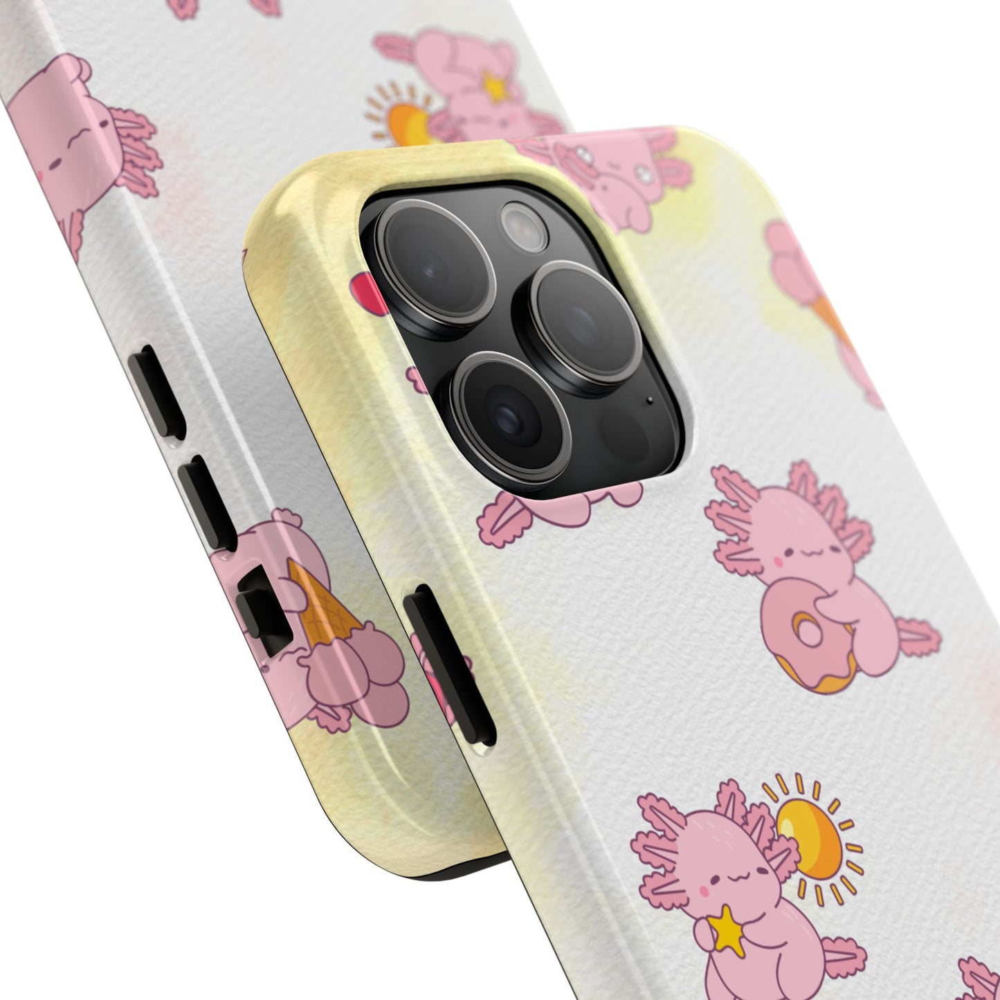 "Cute Pink Axolotl" - Case