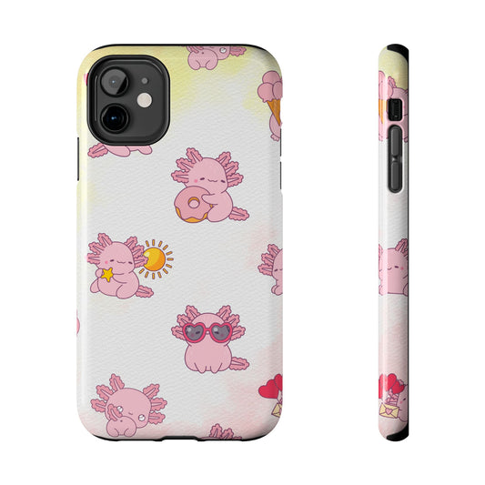 "Cute Pink Axolotl" - Case