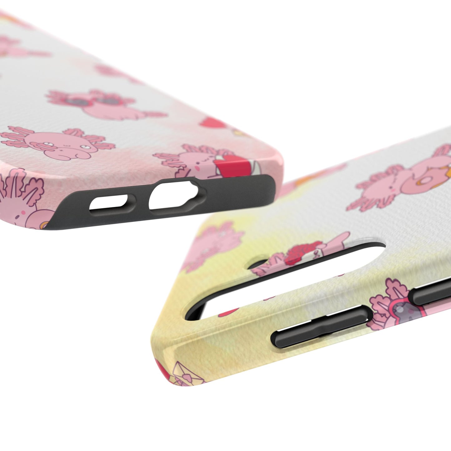 "Cute Pink Axolotl" - Case