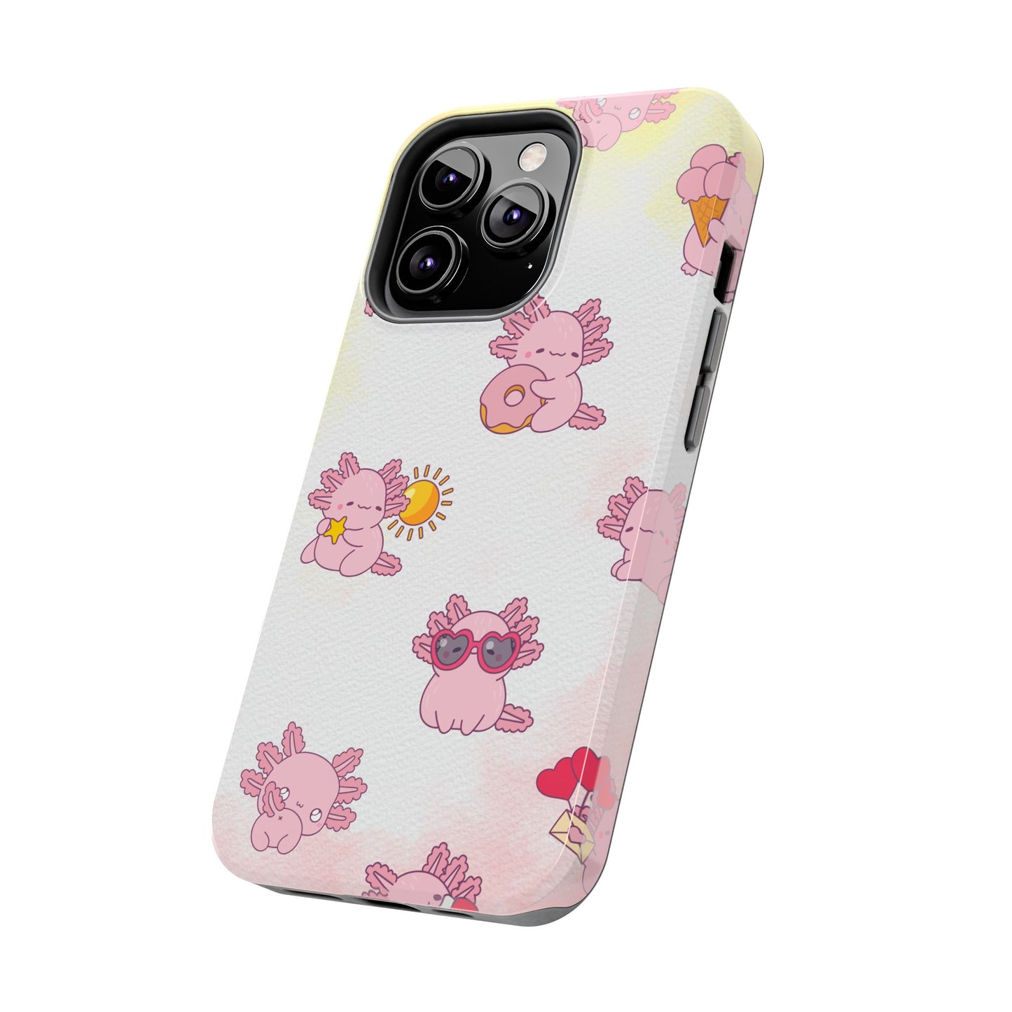 "Cute Pink Axolotl" - Case