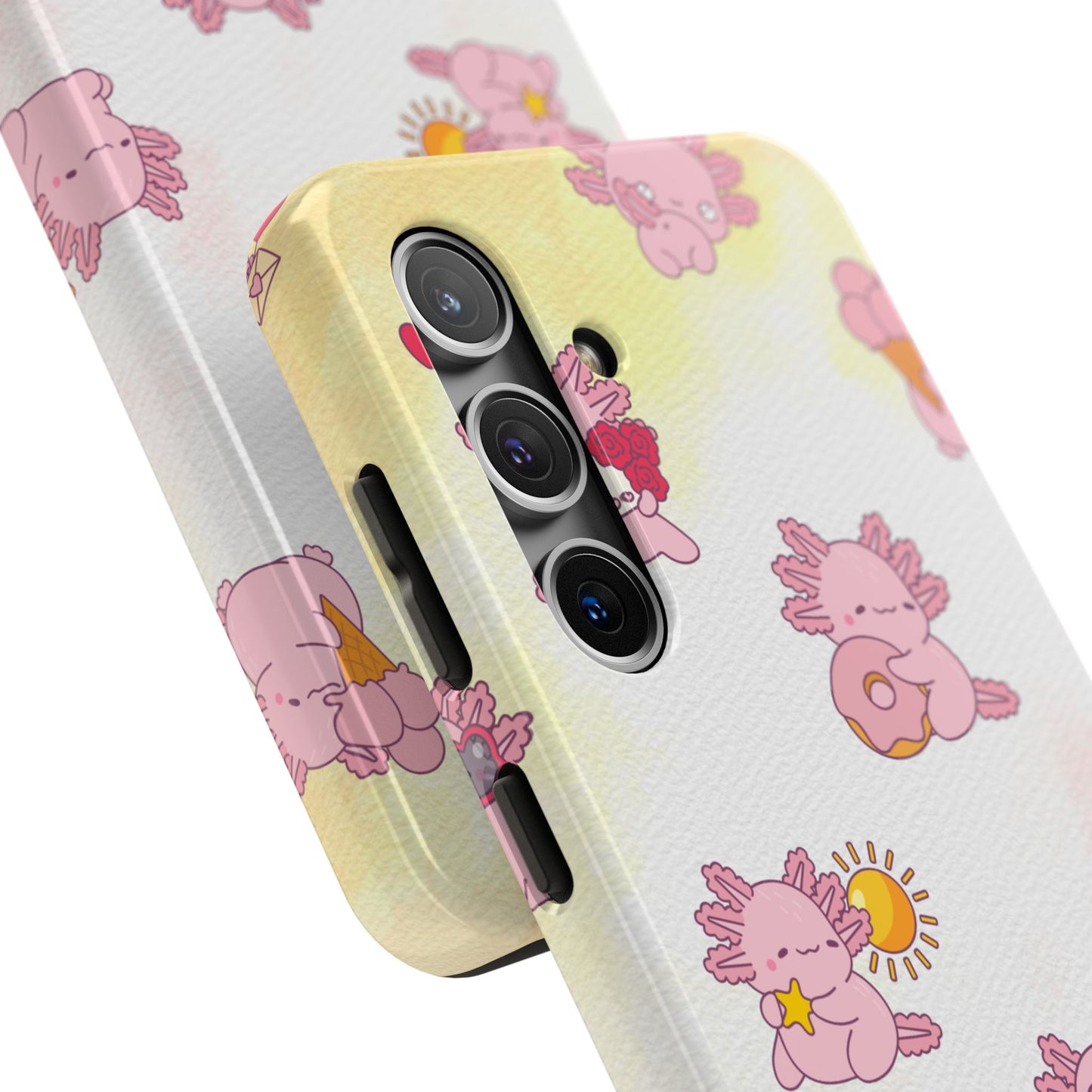 "Cute Pink Axolotl" - Case