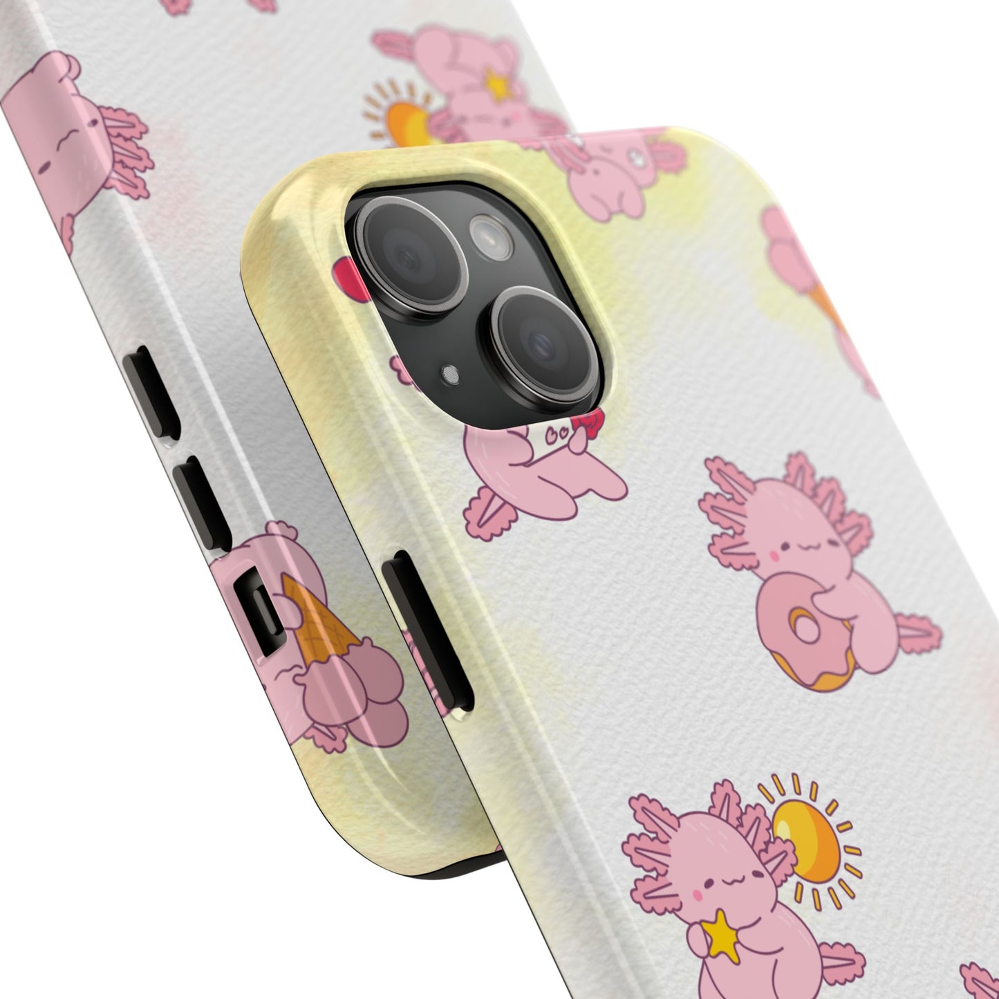 "Cute Pink Axolotl" - Case