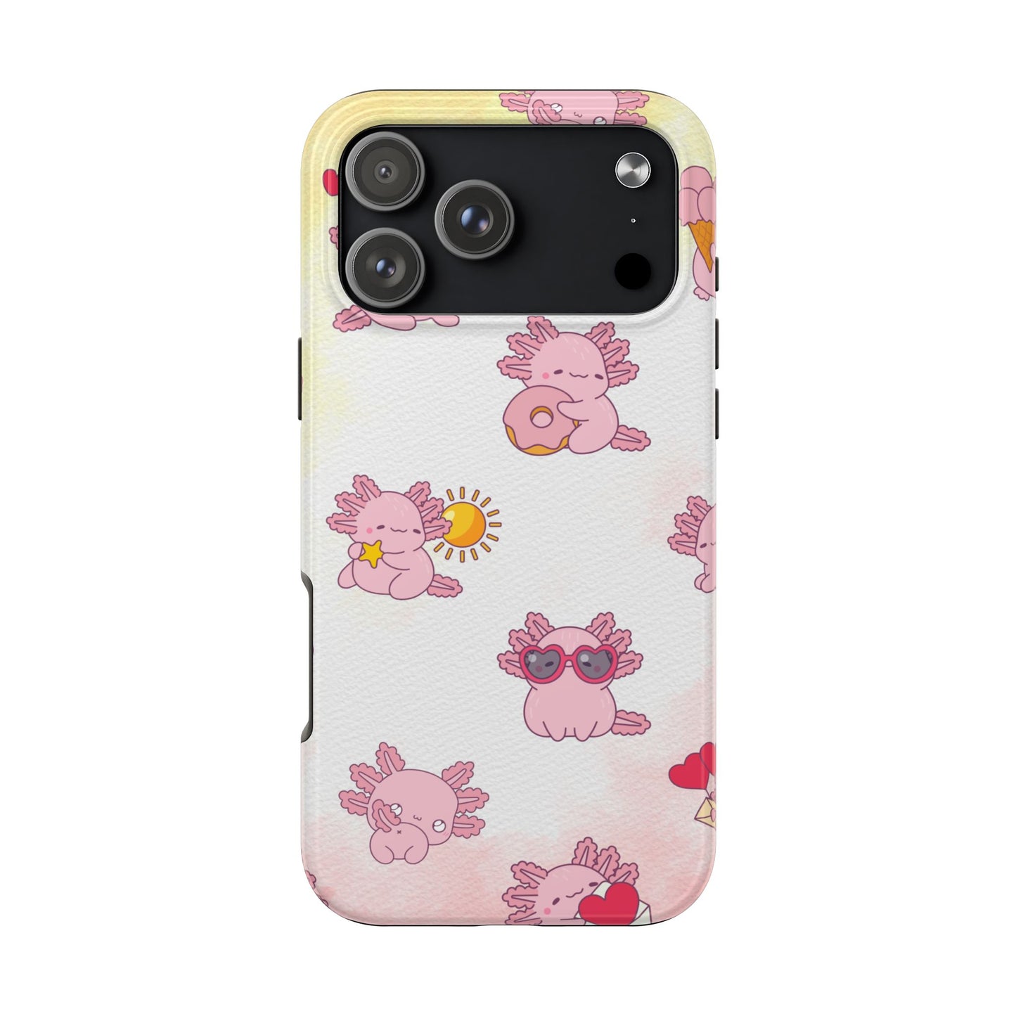 "Cute Pink Axolotl" - Case