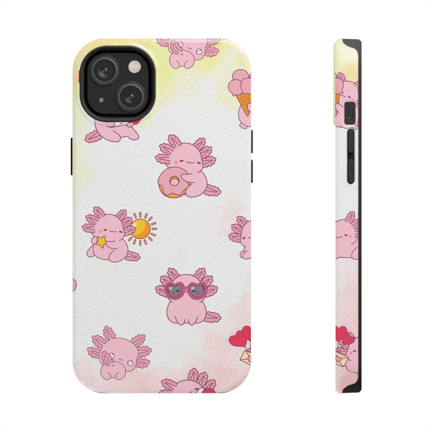 "Cute Pink Axolotl" - Case