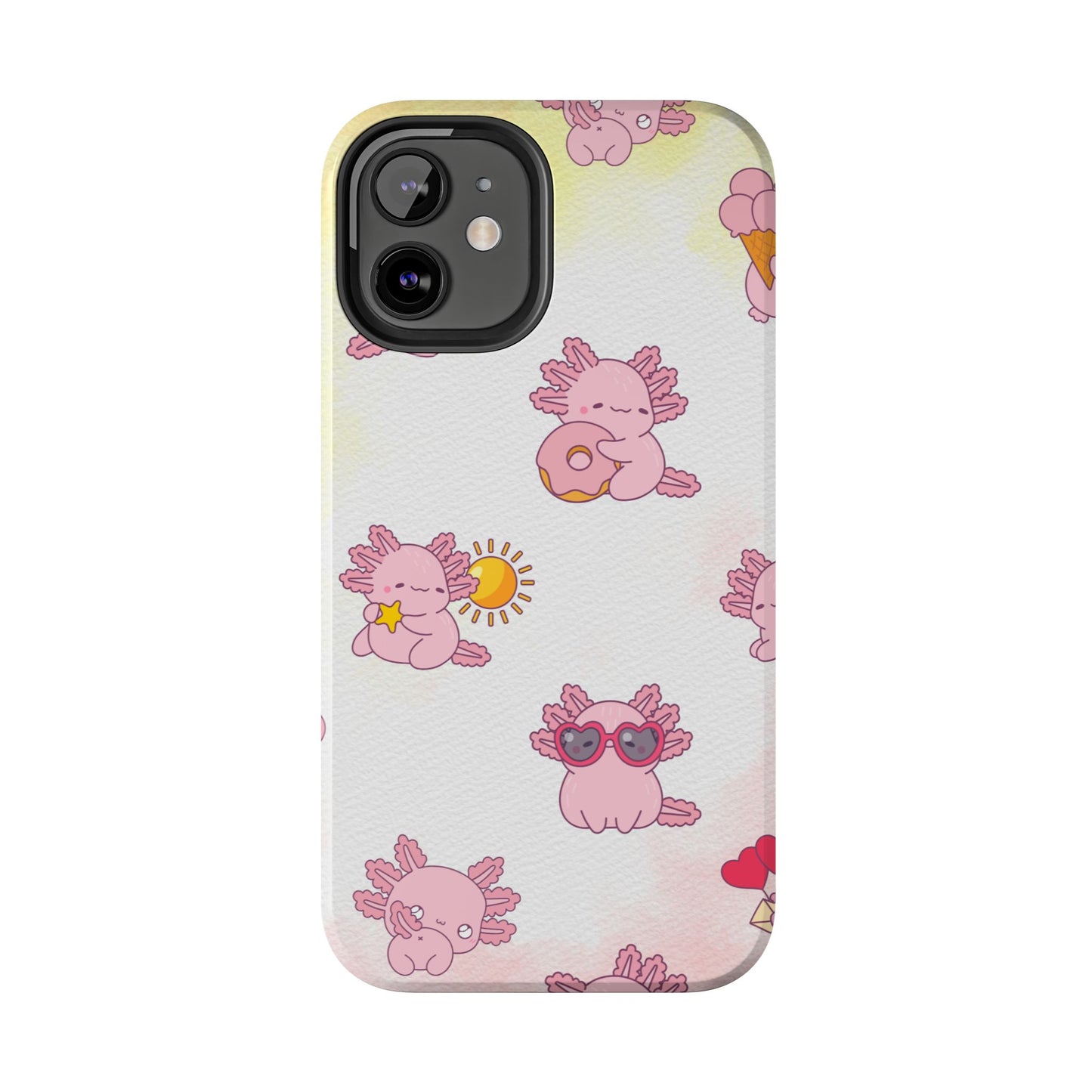 "Cute Pink Axolotl" - Case