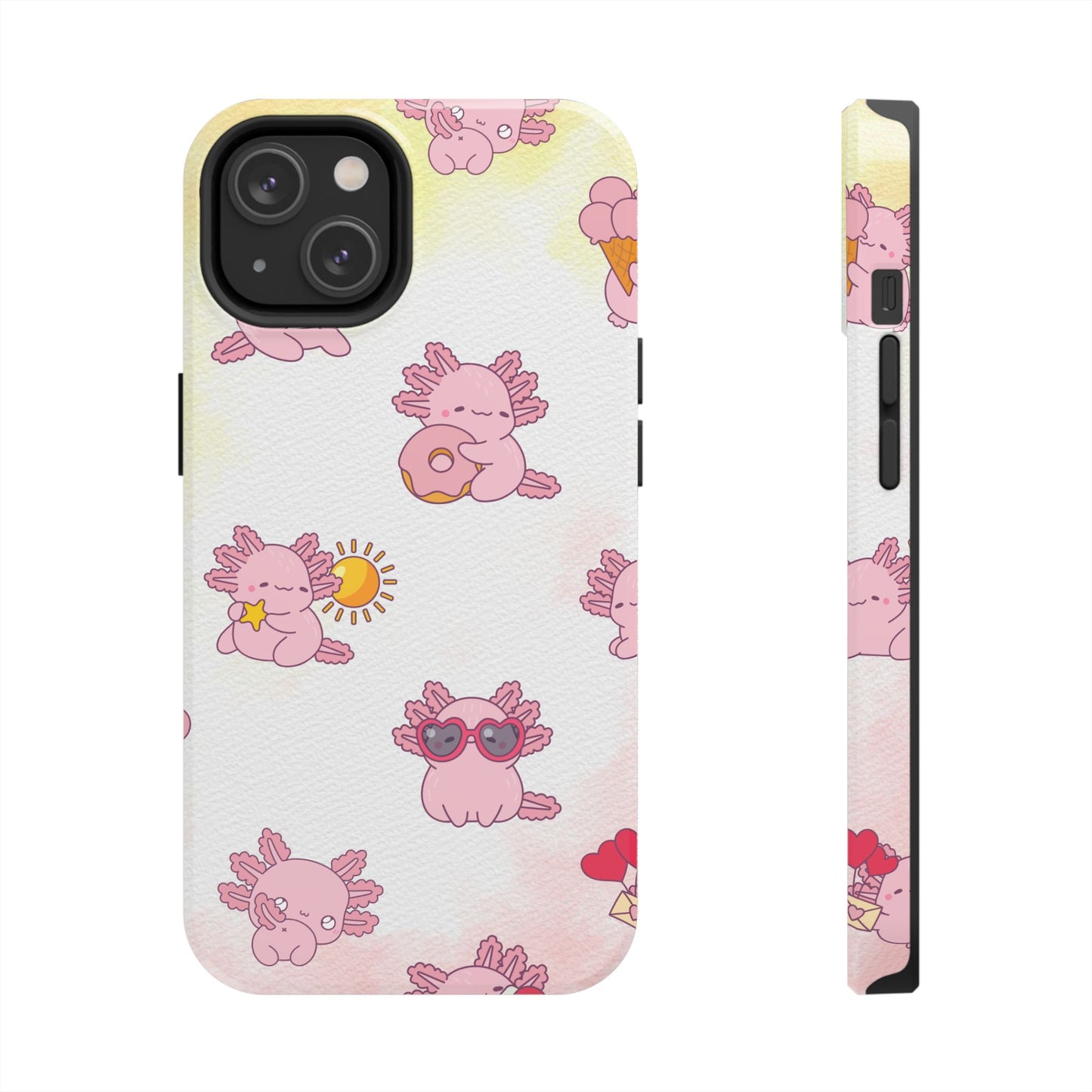 "Cute Pink Axolotl" - Case