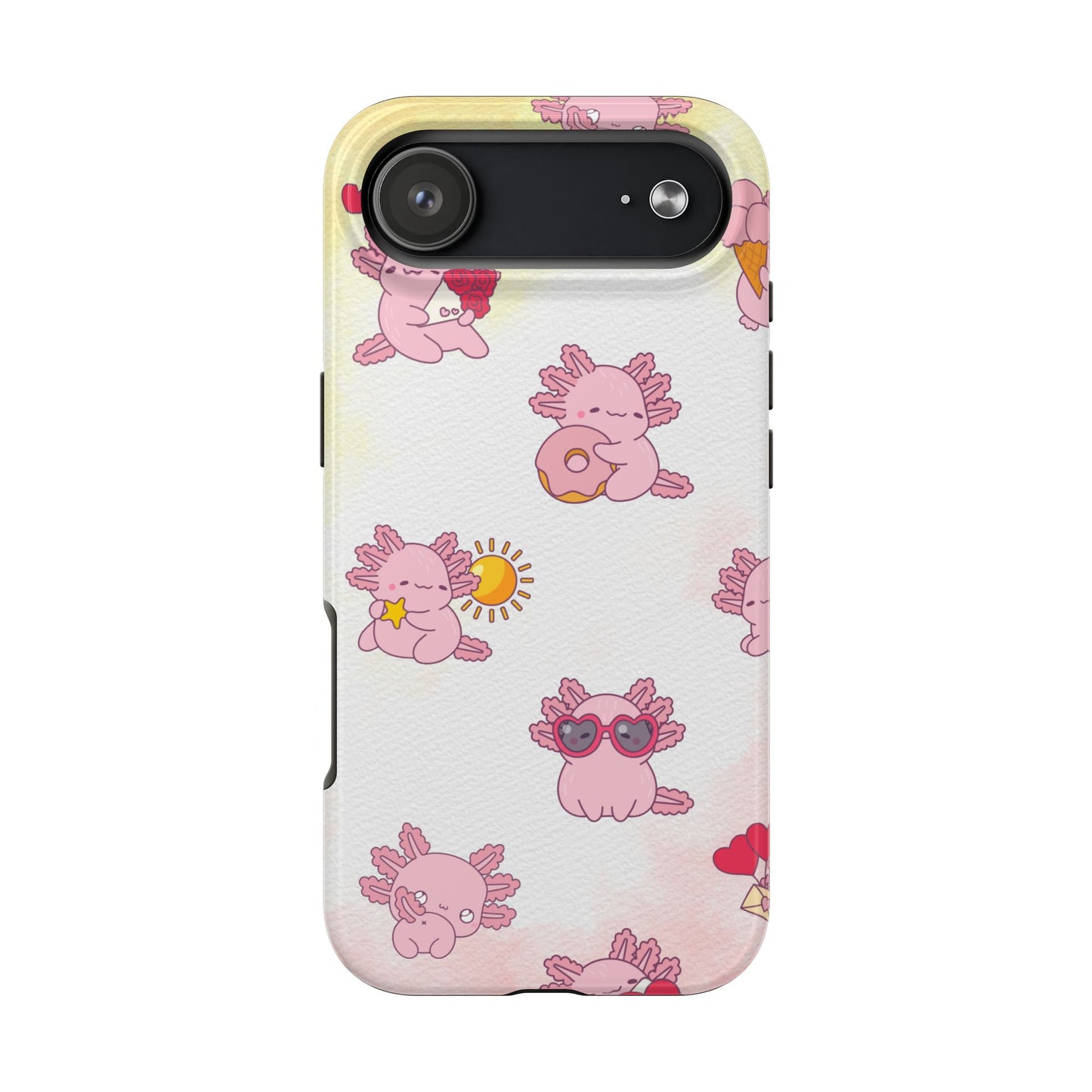 "Cute Pink Axolotl" - Case