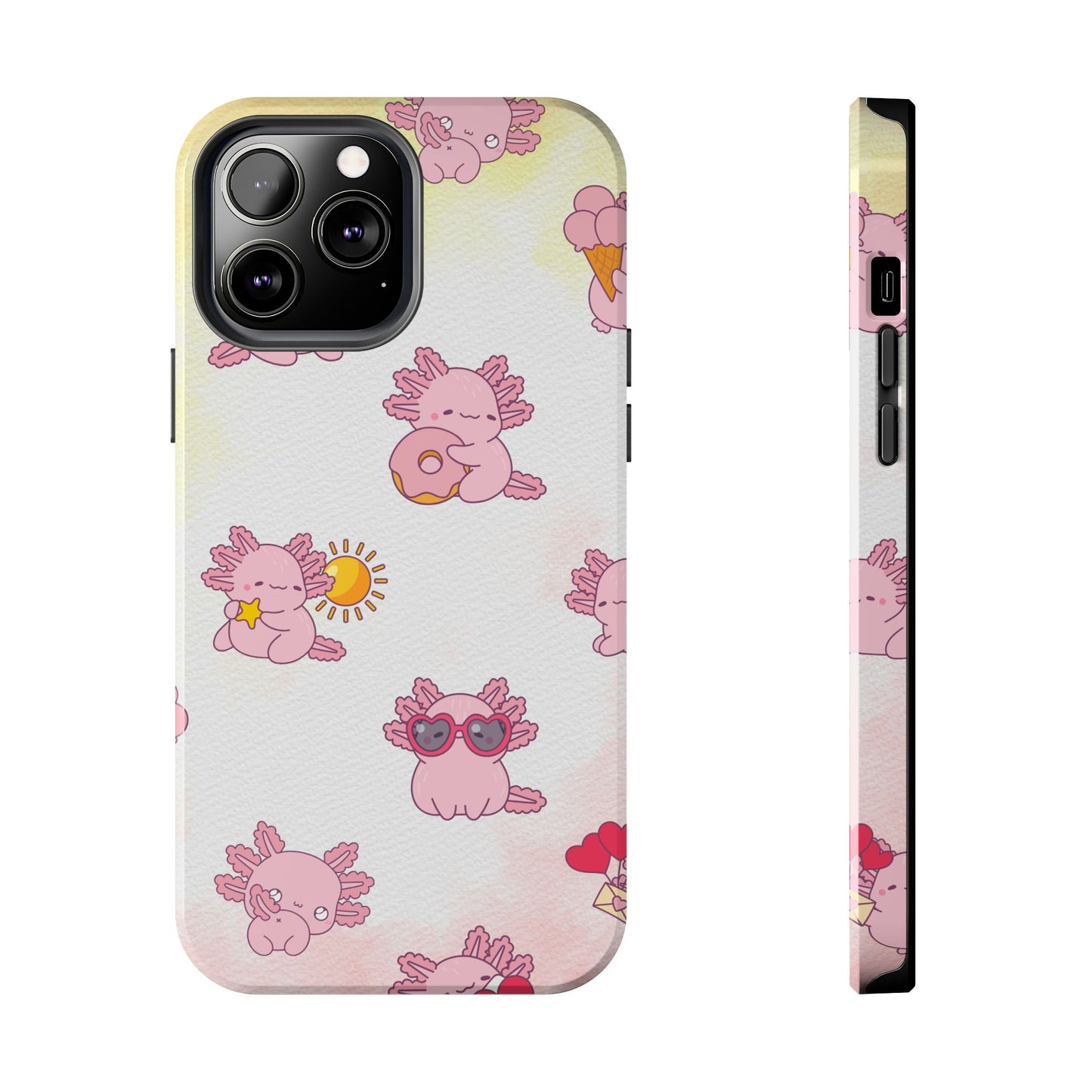 "Cute Pink Axolotl" - Case