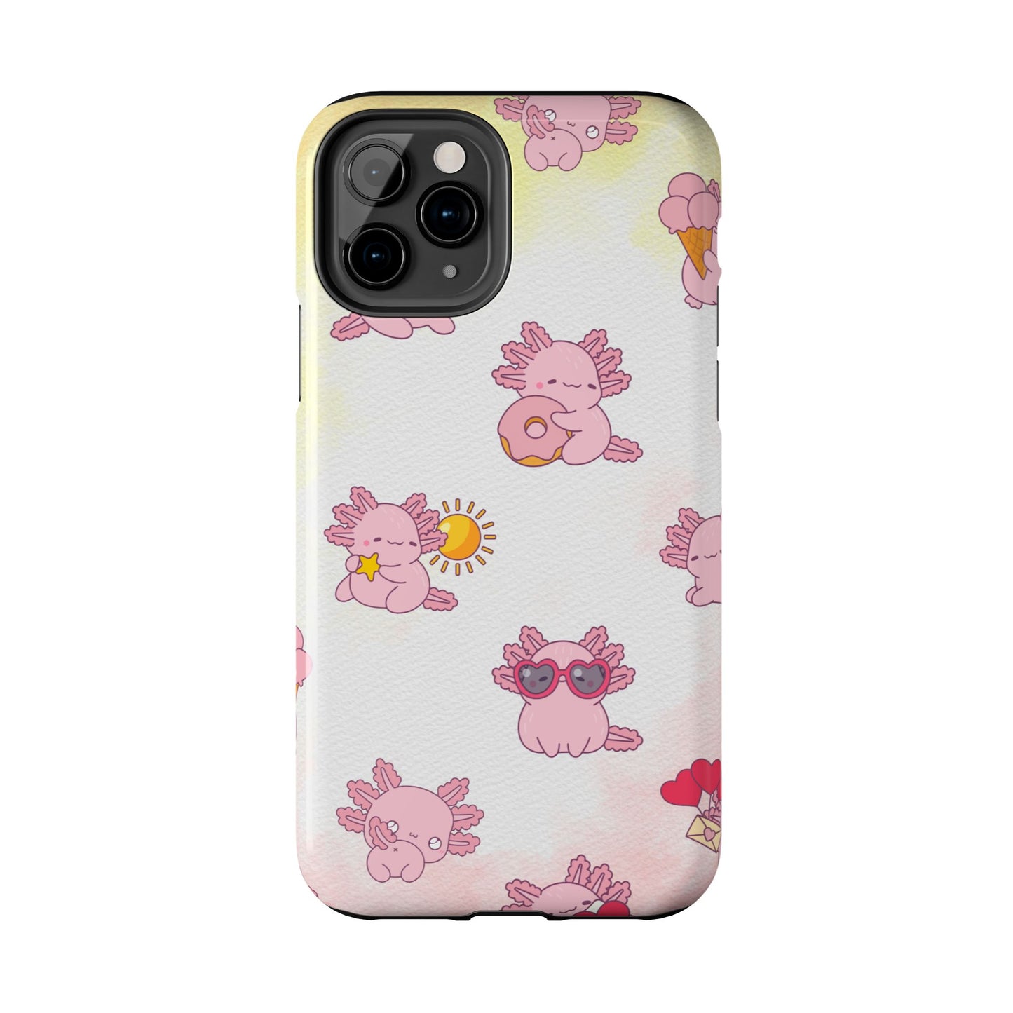 "Cute Pink Axolotl" - Case