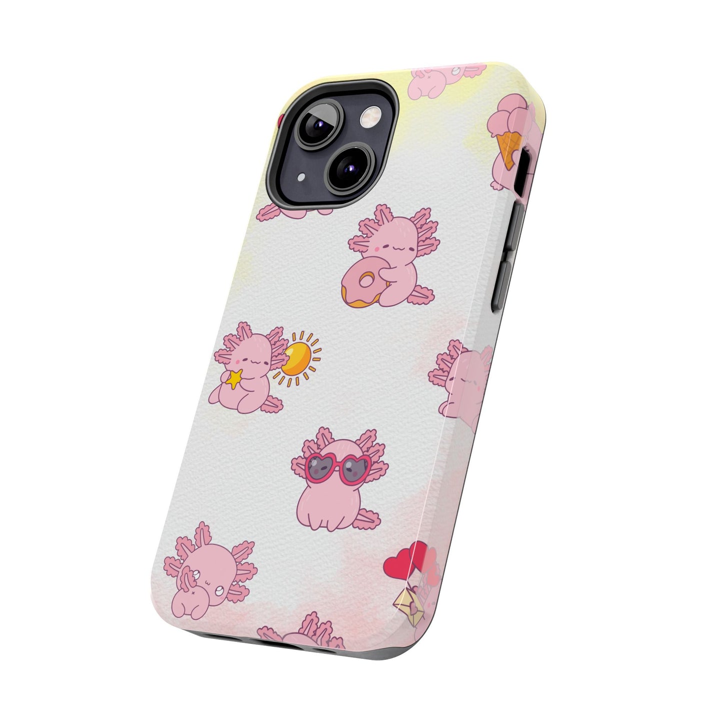 "Cute Pink Axolotl" - Case